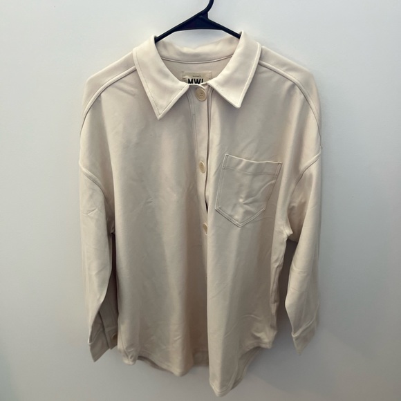 Madewell Ponte Oversized Shirt Jacket Size Small NWT - Picture 9 of 9